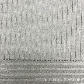 7x6 ribstrikket stribe stof polyester spandex